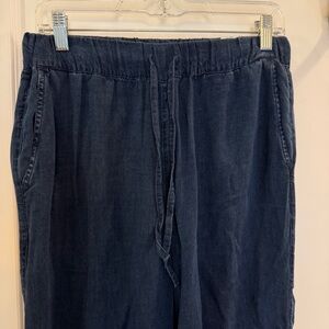 Banana Republic Like NEW! Women's Small Wide Leg Dark Denim “Floaty” Pants